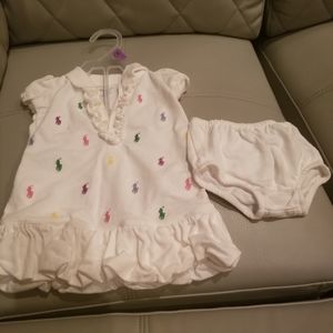 Polo dress with bottom size 6mos